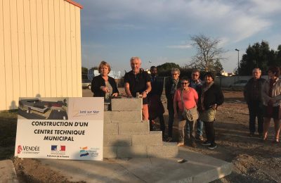 Centre Technique Municipal : Pose de la 1ère pierre