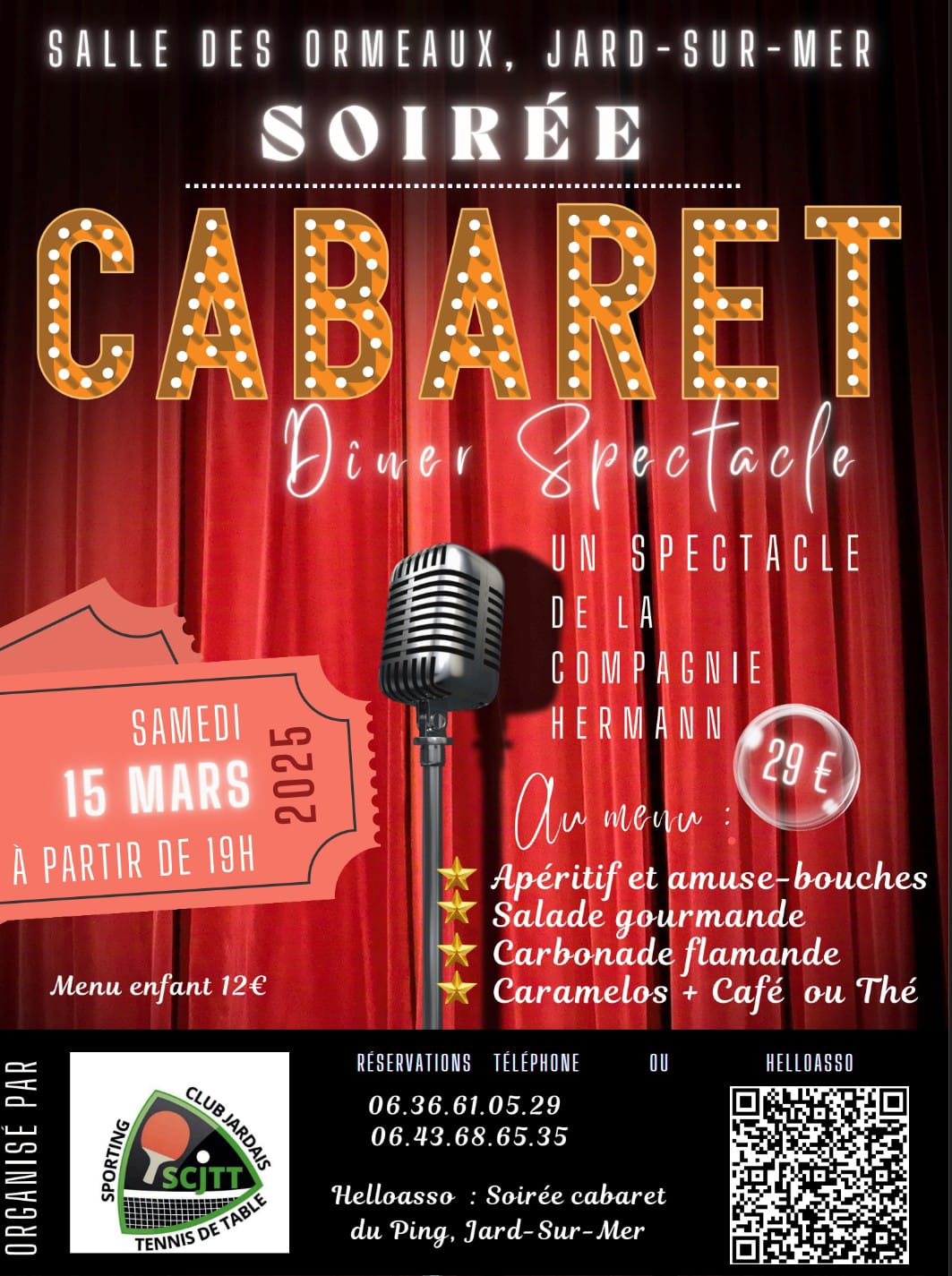 COMPLET – Soirée cabaret du Ping - Site de la commune de Jard-sur-Mer